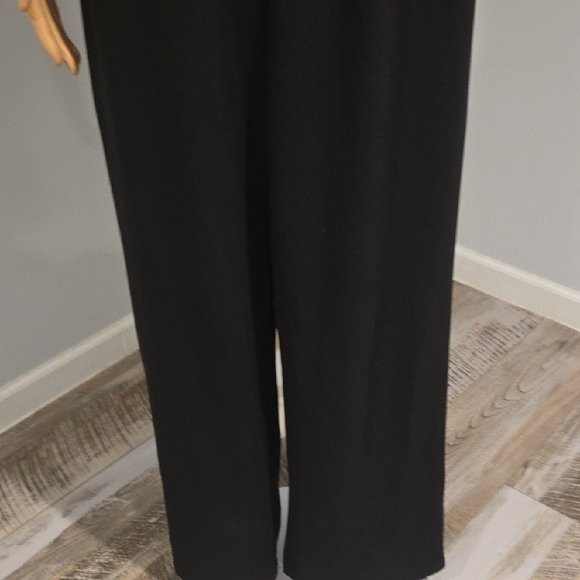 Emerald Sundae Black Jumpsuit with Feather Accent - Picture 5 of 11